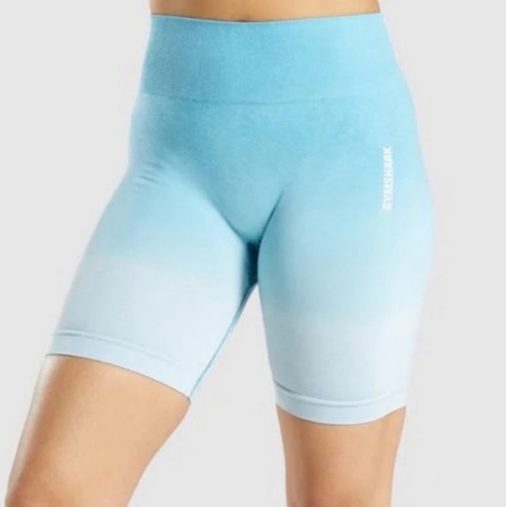 Gymshark Adapt Blue Ombre Shorts Size Small